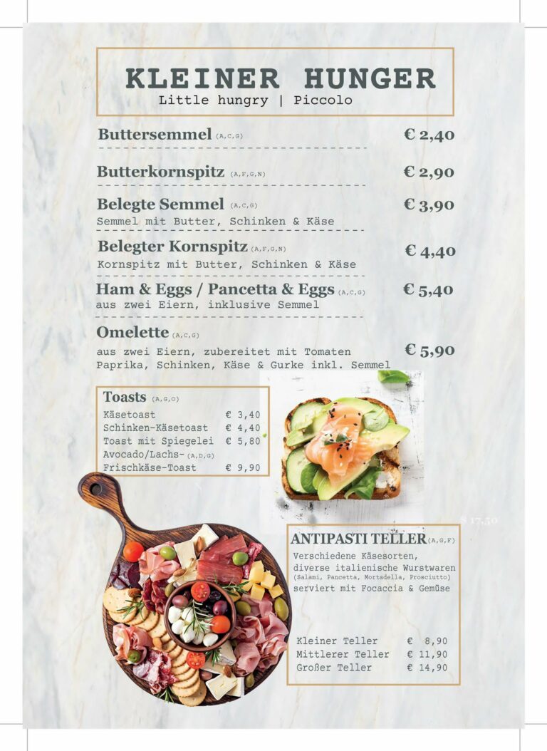Karte kleiner Hunger