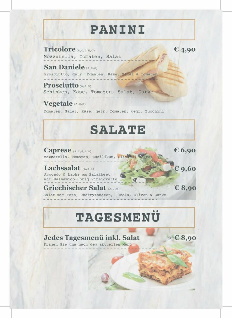 Karte Salate