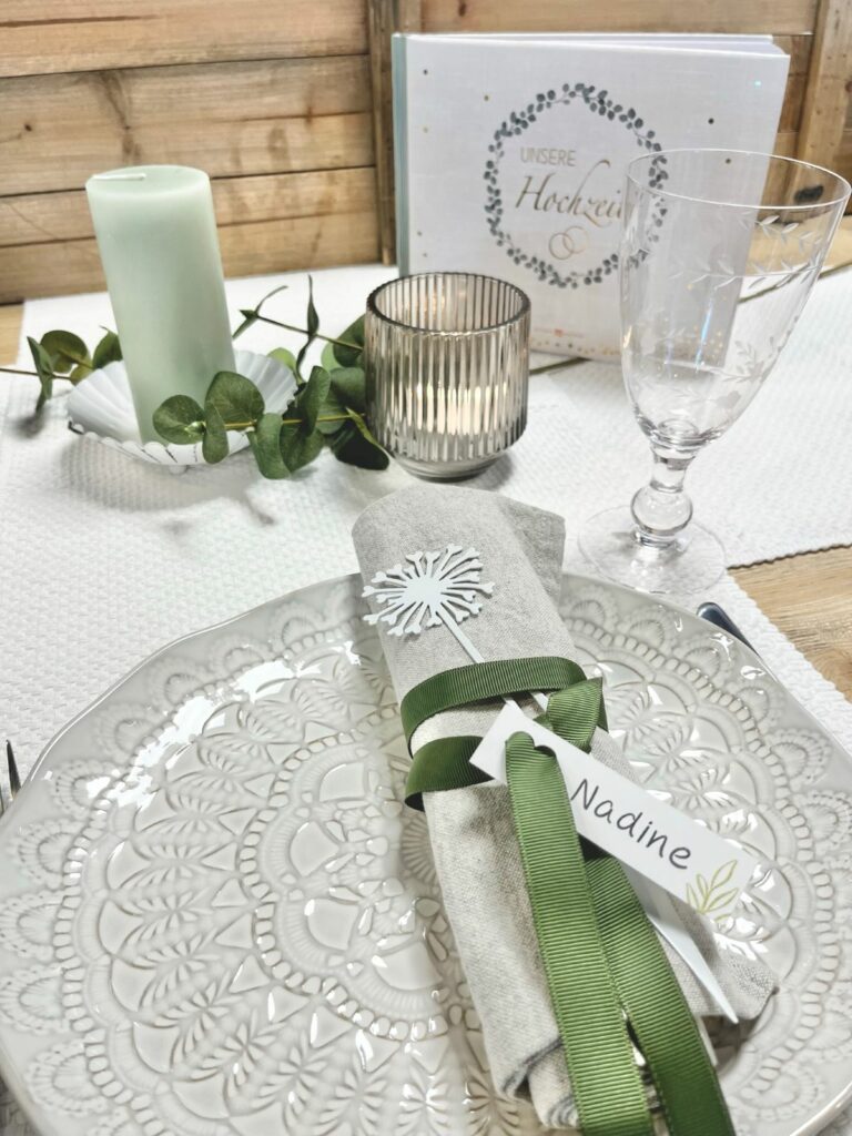 Tischdeko Idee für deine Hochzeit im Bohostil